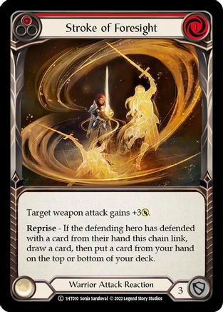Stroke of Foresight (Red) (1HT010) - Historic Pack 1 Blitz Deck: Dorinthea