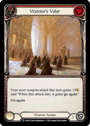 Warrior's Valor (Red) (1HT014) - Historic Pack 1 Blitz Deck: Dorinthea