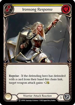 Ironsong Response (Yellow) (1HT016) - Historic Pack 1 Blitz Deck: Dorinthea