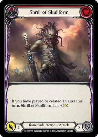 Shrill of Skullform (Red) (1HV011) - Historic Pack 1 Blitz Deck: Viserai