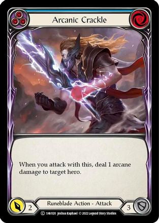 Arcanic Crackle (Blue) (1HV020) - Historic Pack 1 Blitz Deck: Viserai