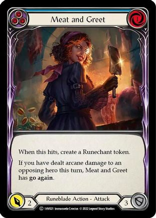 Meat and Greet (Blue) (1HV021) - Historic Pack 1 Blitz Deck: Viserai