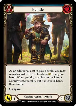 Belittle (Blue) (1HV025) - Historic Pack 1 Blitz Deck: Viserai
