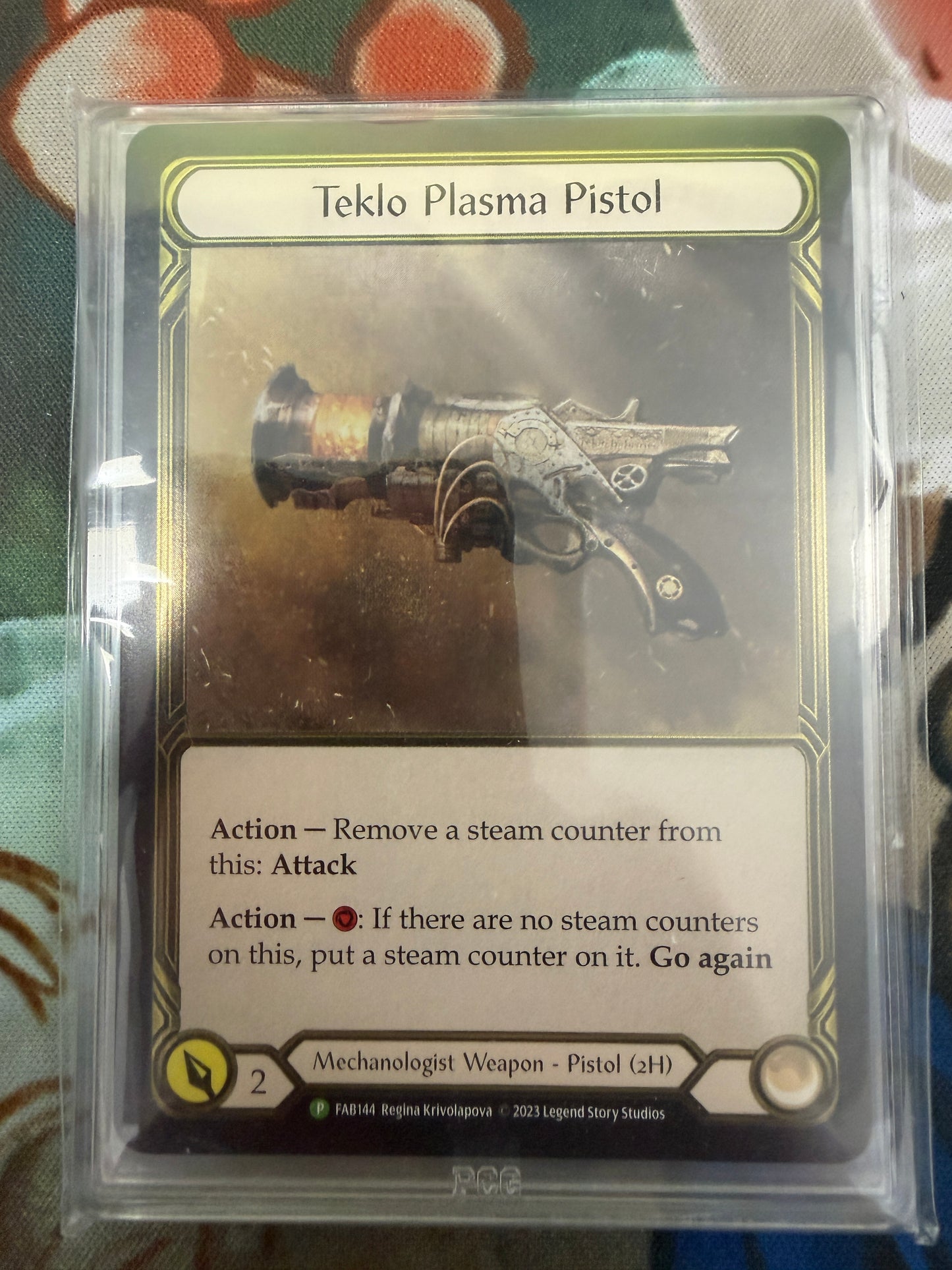 Teklo Plasma Pistol Gold Foil Gem Mint 9.5 PCG Graded