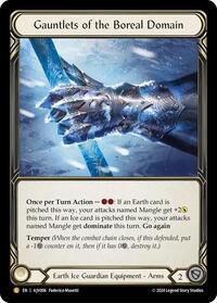 Gauntlets of the Boreal Domain Rainbow Foil Armory Deck