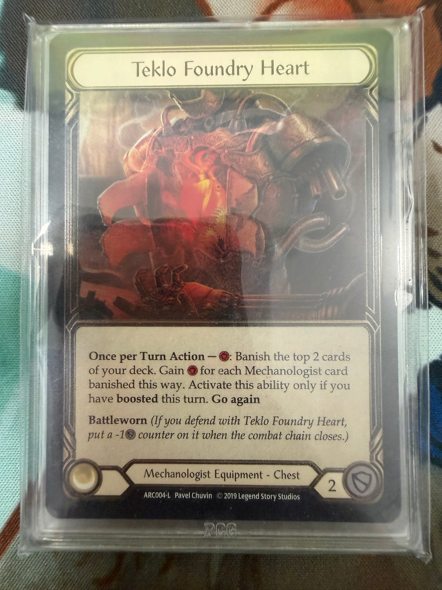 Teklo Foundry Heart Cold Foil Gem Mint 9.5 PCG Graded
