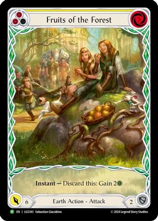 Fruits of the Forest (Yellow) - LGS343 (LGS343) - Flesh and Blood: Promo Cards Rainbow Foil