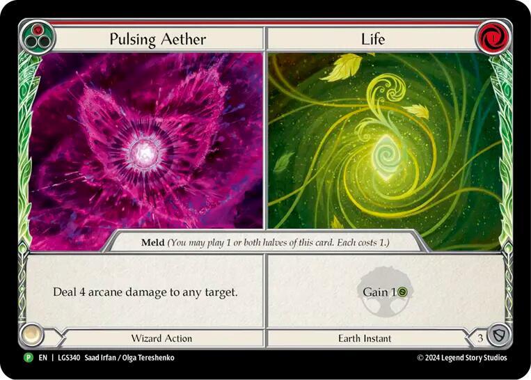Pulsing Aether // Life Cold Foil Promo