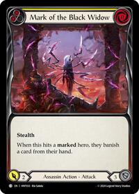 Mark of the Black Widow (Yellow) Rainbow Foil