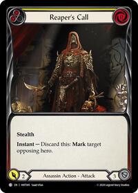 Reaper's Call (Yellow) Rainbow Foil