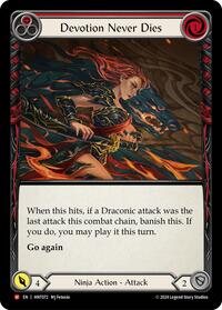 Devotion Never Dies Rainbow Foil