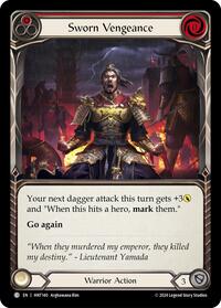 Sworn Vengeance (Red) Rainbow Foil