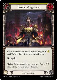 Sworn Vengeance (Yellow) Rainbow Foil