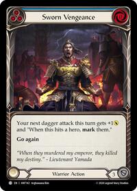 Sworn Vengeance (Blue) Rainbow Foil