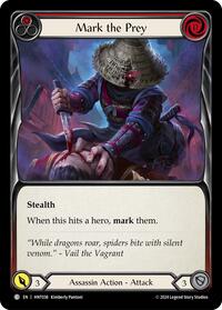Mark the Prey (Red) Rainbow Foil