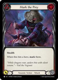 Mark the Prey (Blue) Rainbow Foil