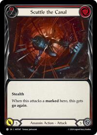 Scuttle the Canal (Red) Rainbow Foil