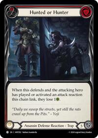 Hunted or Hunter (Red) Rainbow Foil