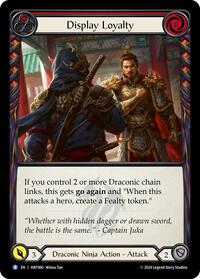Display Loyalty (Red) Rainbow Foil
