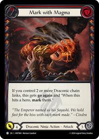 Mark with Magma (Red) Rainbow Foil