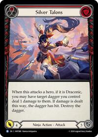 Silver Talons (Red) Rainbow Foil