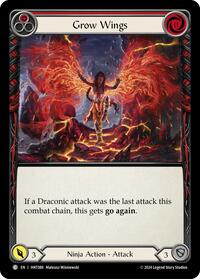 Grow Wings (Red) Rainbow Foil