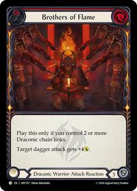Brothers of Flame (Red) Rainbow Foil