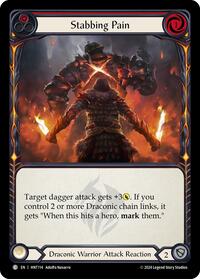 Stabbing Pain (Red) Rainbow Foil
