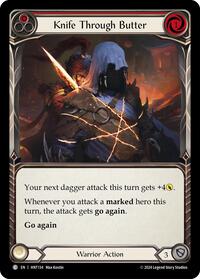 Knife through Butter (Red) Rainbow Foil