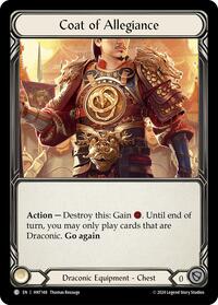 Coat of Allegiance Cold Foil