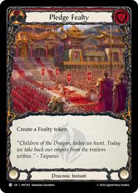 Pledge Fealty (Red) Rainbow Foil