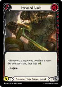 Poisoned Blade (Yellow) Rainbow Foil