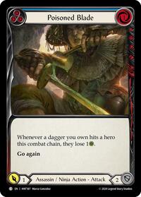 Poisoned Blade (Blue) Rainbow Foil