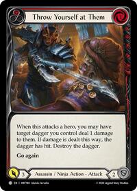 Throw Yourself at Them (Red) Rainbow Foil