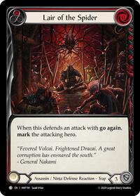 Lair of the Spider (Red) Rainbow Foil