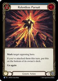 Relentless Pursuit (Blue) Rainbow Foil