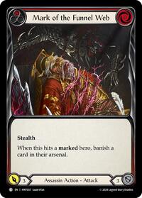 Mark of the Funnel Web (Red) Rainbow Foil