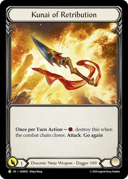 Kunai of Retribution - GEM002 Cold Foil