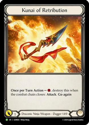 Kunai of Retribution - GEM003 (GEM003) - GEM Pack 1 Cold Foil