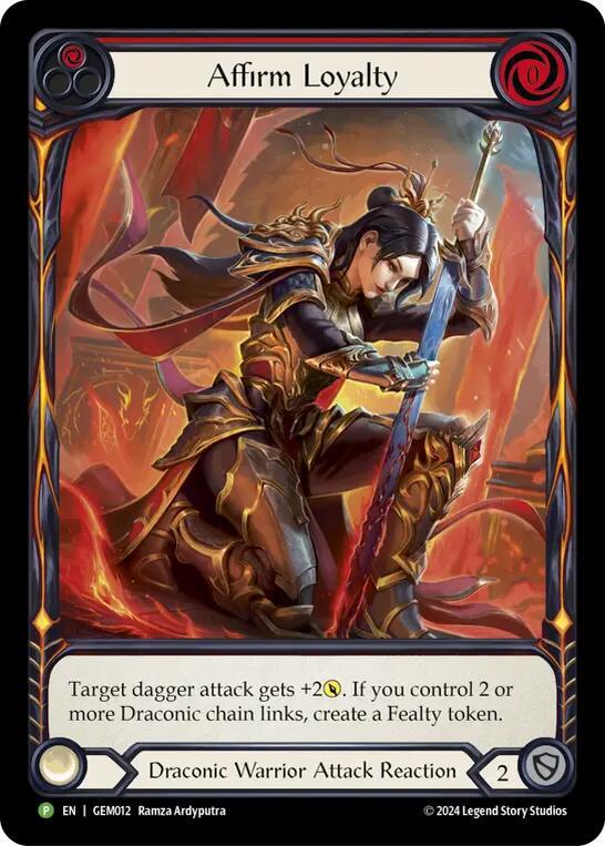 Affirm Loyalty - GEM012 Rainbow Foil