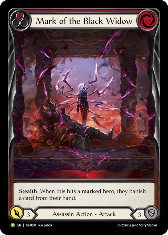 Mark of the Black Widow - GEM021 Rainbow Foil