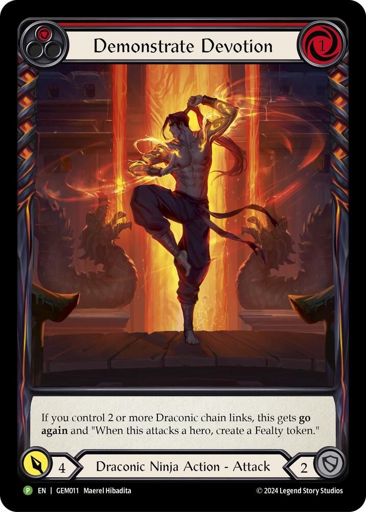 Demonstrate Devotion (Red) Rainbow Foil