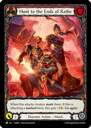 Hunt to the Ends of Rathe (Red) (GEM015) - GEM Pack 1 Rainbow Foil