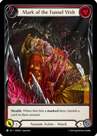 Mark of the Funnel Web (Red) (GEM022) - GEM Pack 1 Rainbow Foil