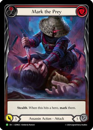 Mark the Prey (Red) (GEM023) - GEM Pack 1 Rainbow Foil