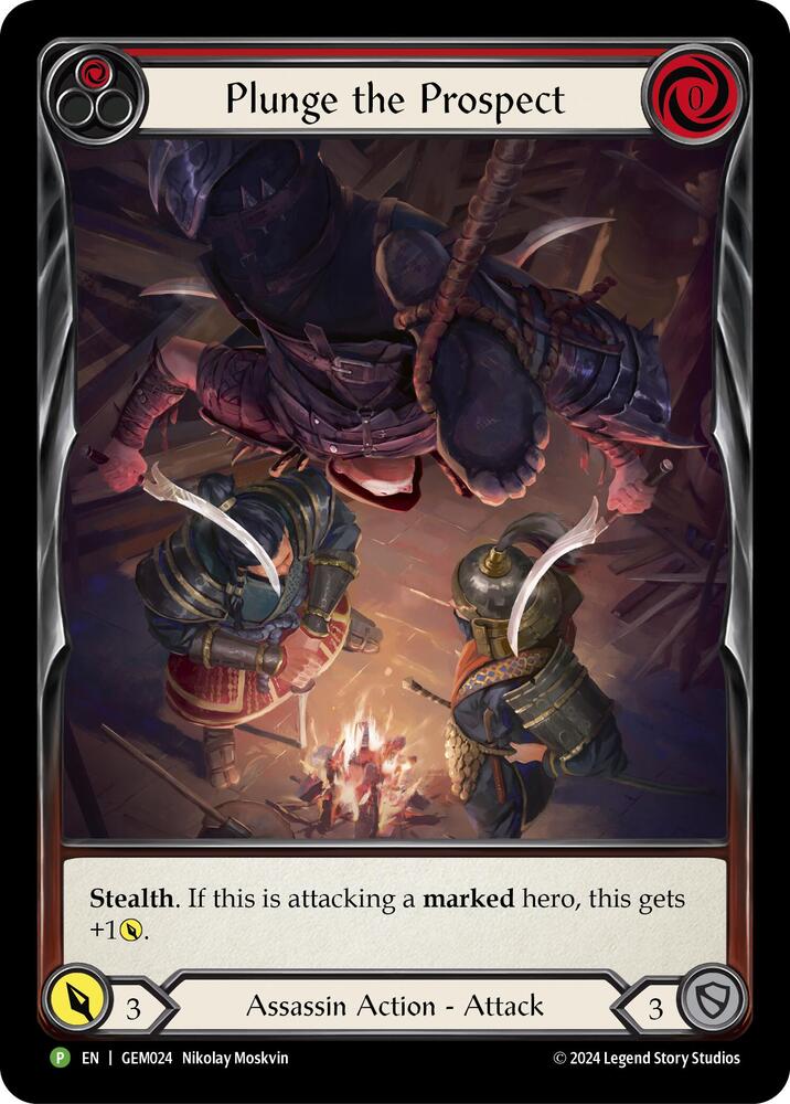 Plunge the Prospect (Red) Rainbow Foil