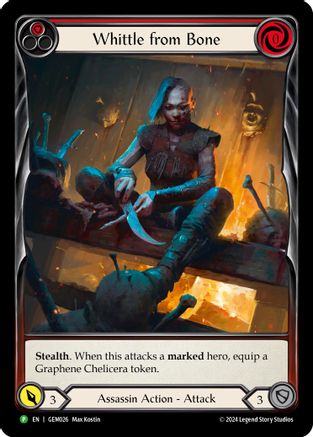 Whittle from Bone (Red) (GEM026) - GEM Pack 1 Rainbow Foil