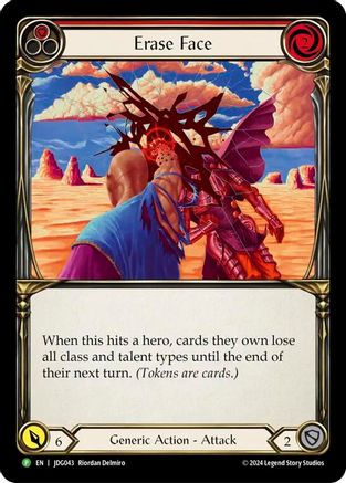 Erase Face - JDG043 (JDG043) - Flesh and Blood: Promo Cards Cold Foil