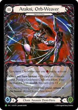 Arakni, Orb-Weaver (Extended Art) - LGS378 (LGS378) - Flesh and Blood: Promo Cards Rainbow Foil