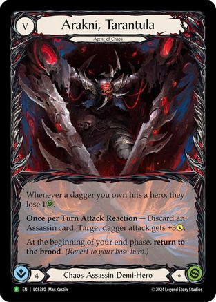Arakni, Tarantula (Extended Art) - LGS380 (LGS380) - Flesh and Blood: Promo Cards Rainbow Foil